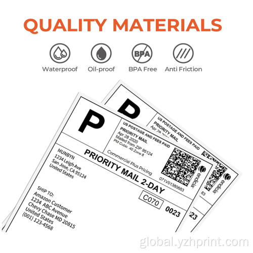 Sticker Thermal Paper Thermal Label Sticker Shipping 4X6 Supplier